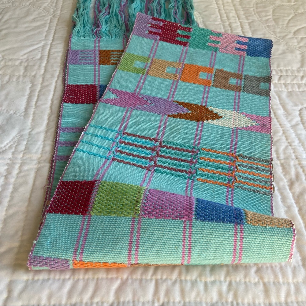 Blue Handwoven Tapestry